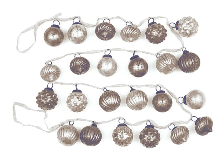 Embossed Mercury Glass Garland Dwell Home Co.