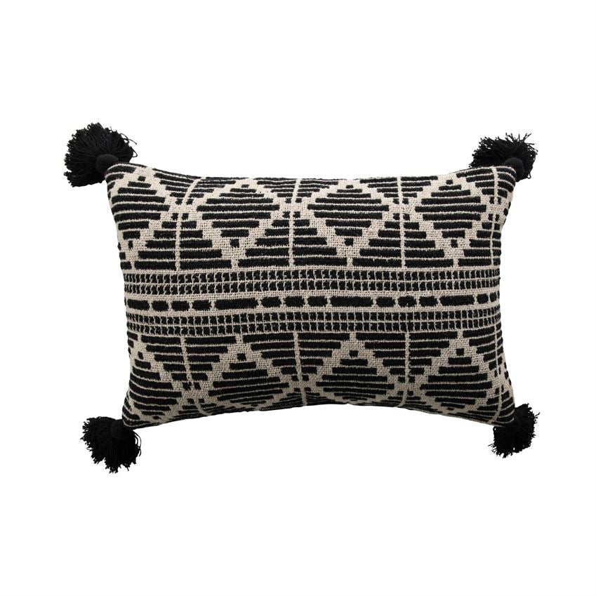Aspen Woven Cotton Lumbar Pillow