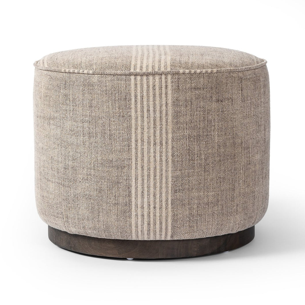 Sinclair Round Ottoman - Manchester Flint
