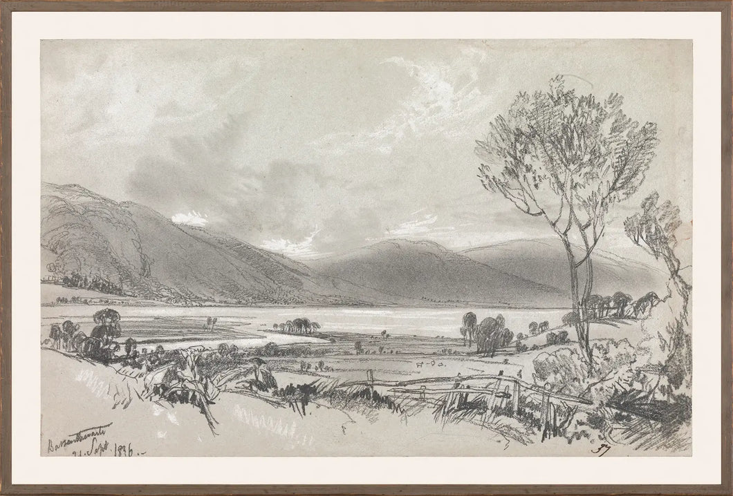 Lear - Folio Graphite Landscape II C. 1836-Local Pickup Only