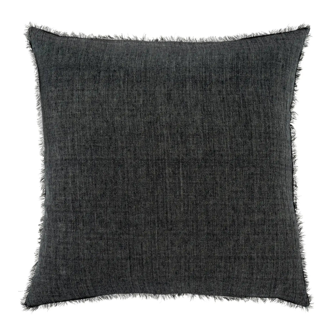 Charcoal  Linen Pillow