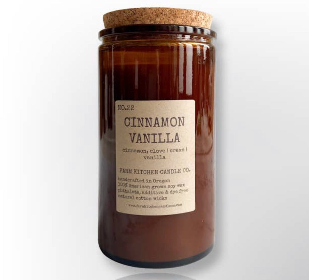 Cinnamon Vanilla Fall Soy Candle