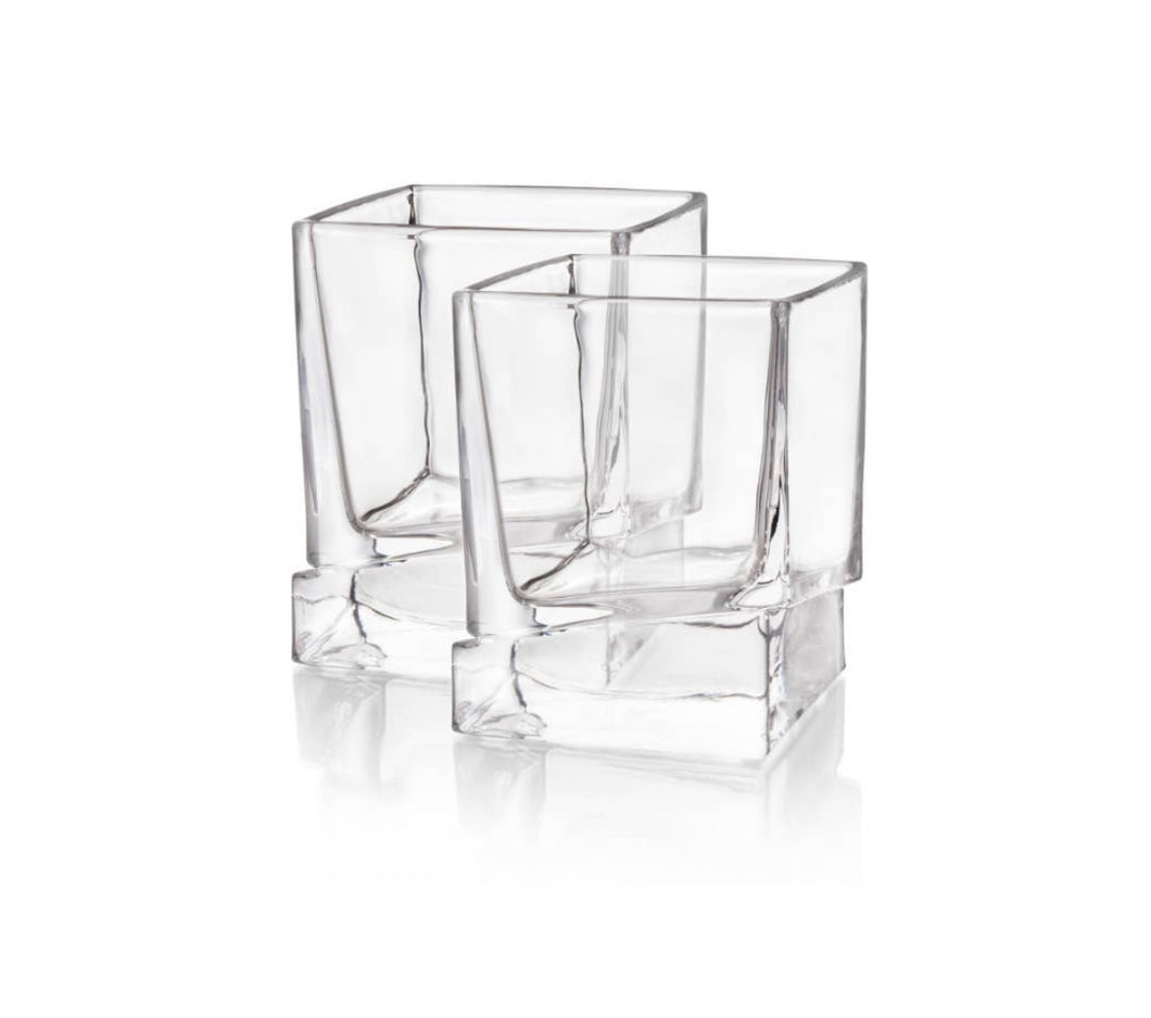 Carre Whiskey Glass-Set of 2