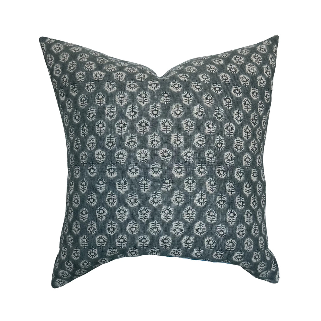 Bailey Hand Block Pillow Cover-22