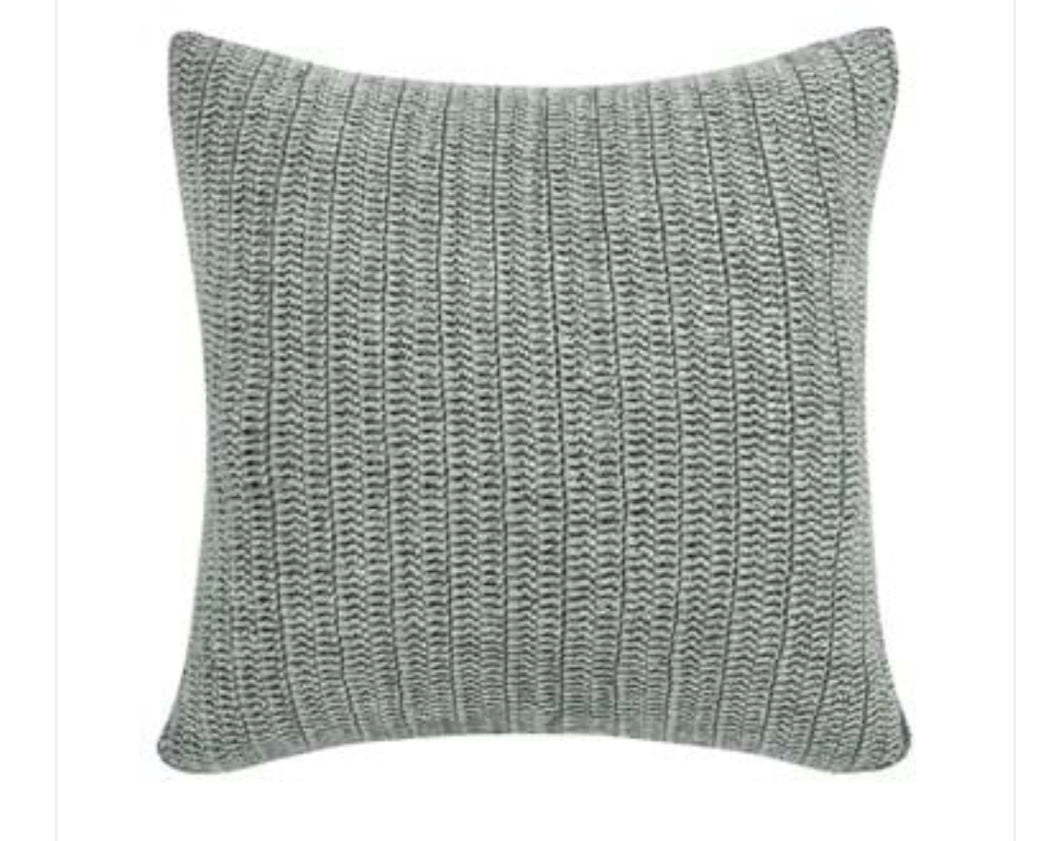 Woven Stone Grey Pillow