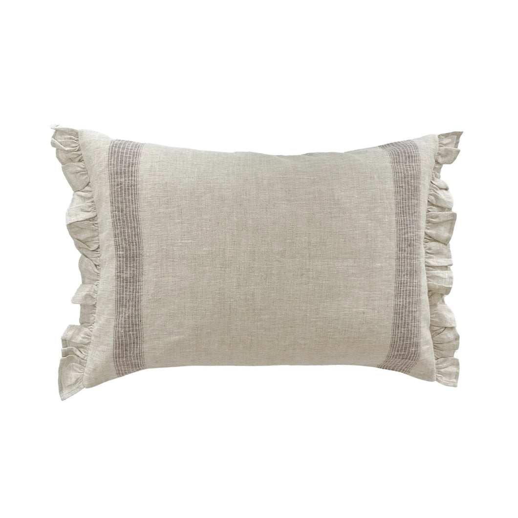 Elena Linen Lumbar Pillow Cover