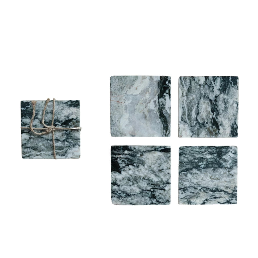 Marble Coasters, Set of 4