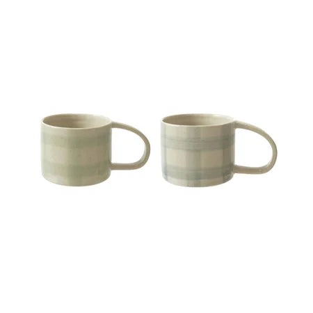 Hand-Painted Stoneware Mug-2 Colors