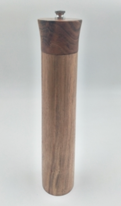 Wood Pepper Mill w/Stainless Steel