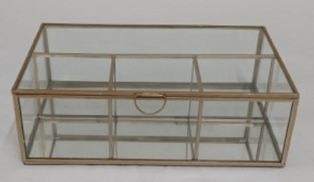 Brass Framed Glass Box