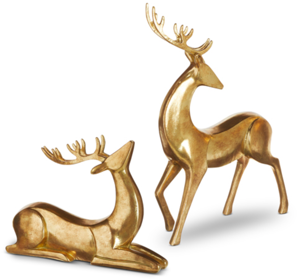 Sleek Gold Resin Deer-2 Styles