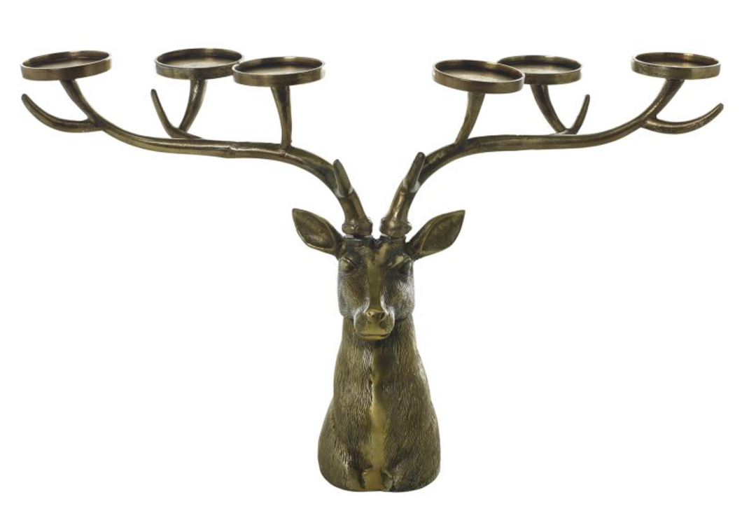 Stag Metal Candle Holder