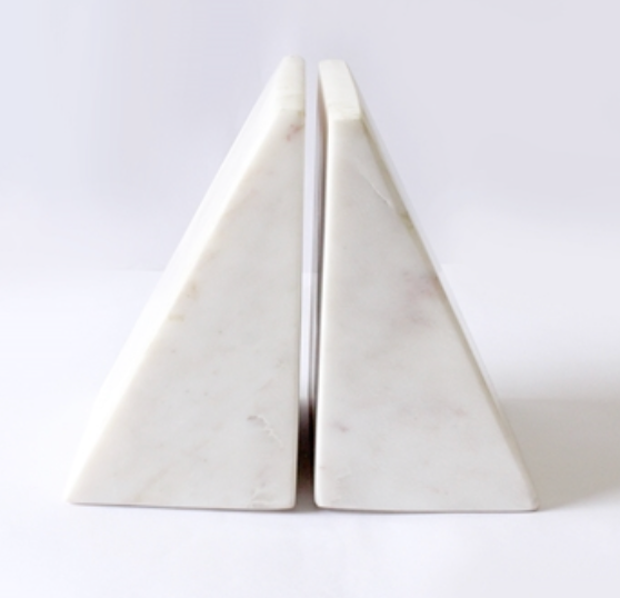 Set of 2 Marble Bookends