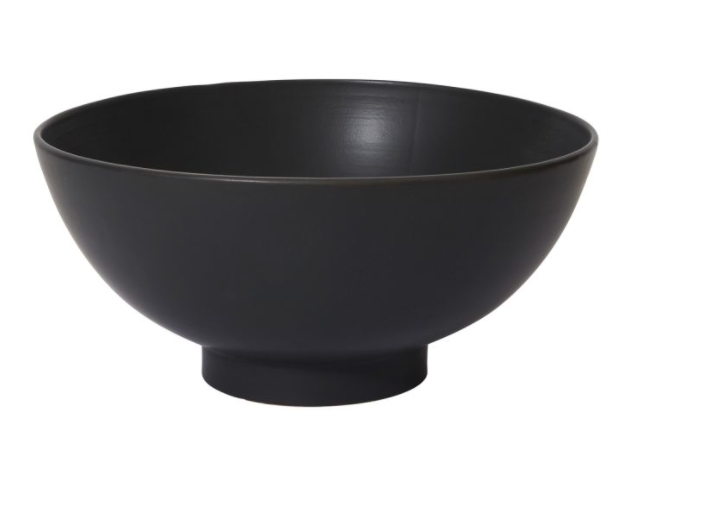 Black Stoneware Bowl-Large