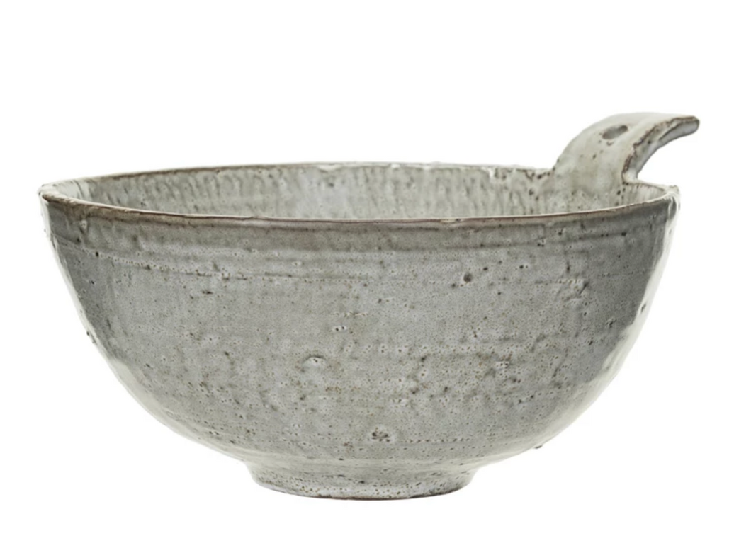 Stoneware Bowl w/ Handle