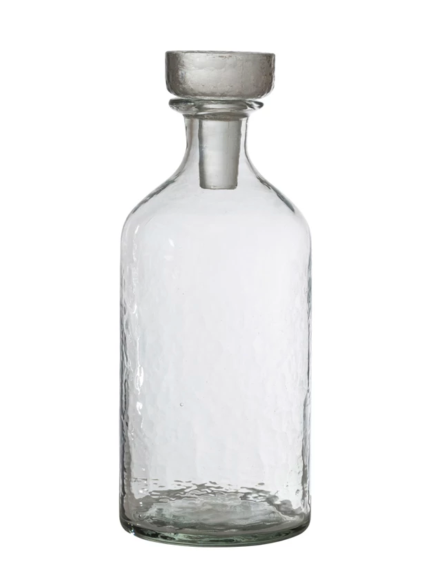 Hammered Glass Decanter
