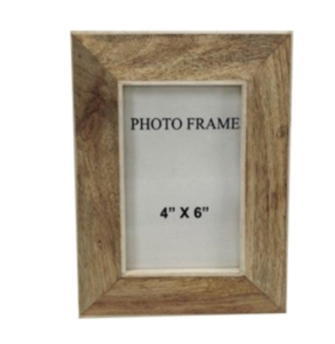 Wood Photo Frame w/Resin Border 4
