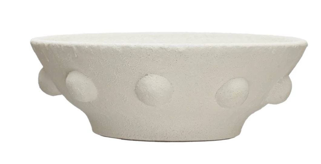 Decorative Terracotta Bowl w/ Raised Dots