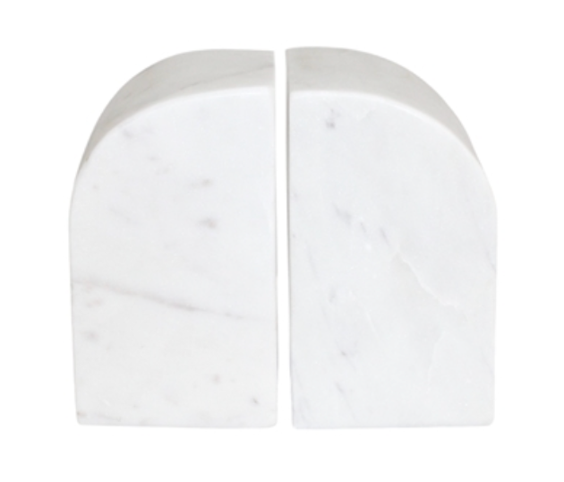 Set of 2 Marble Bookends