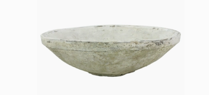 Rustic Terracotta Bowl-White