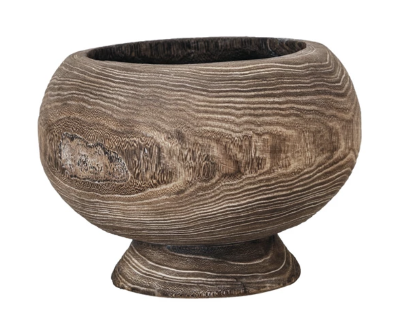 Paulownia Wood Planter, Stained Finish (Holds 8