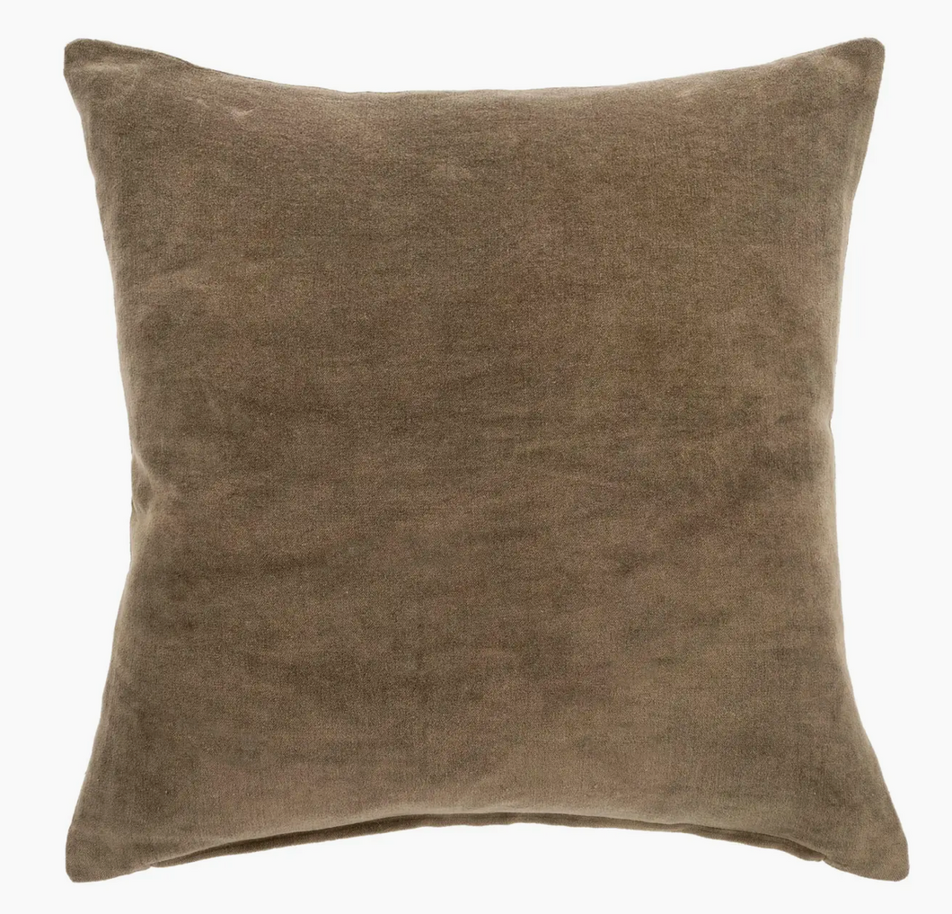 Carob Velvet Pillow