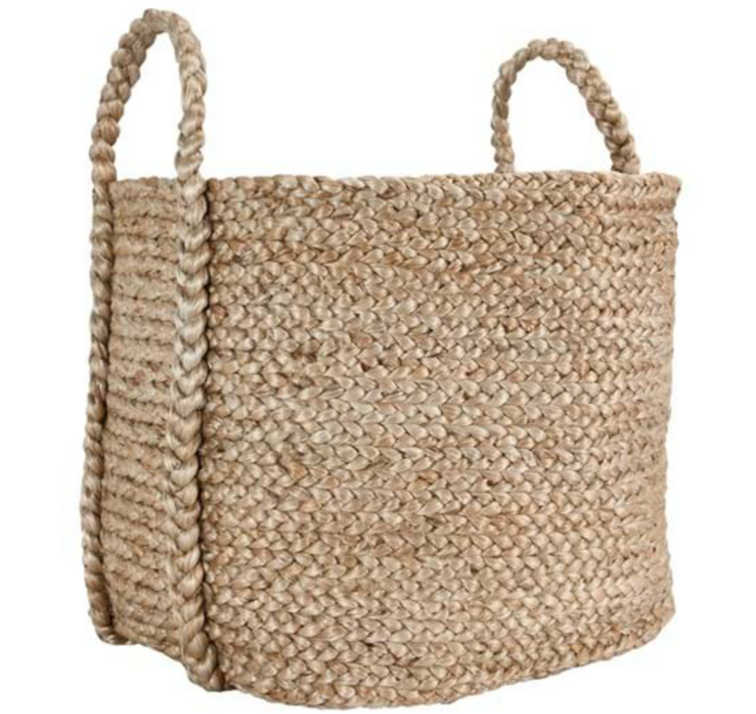 Jute Basket w/ Handles-Local Pickup Only