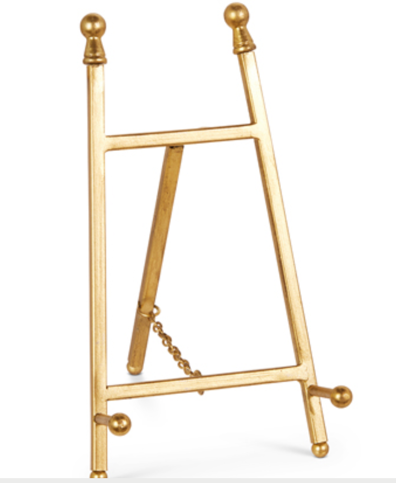 Small Gold Easel w/ Chain