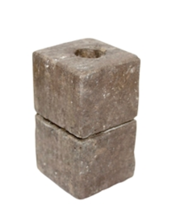 Travertine Candle Holder-Small