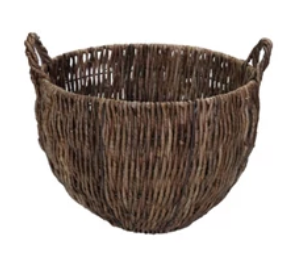 Woven Banana Leaf Basket w/ Handles-Small