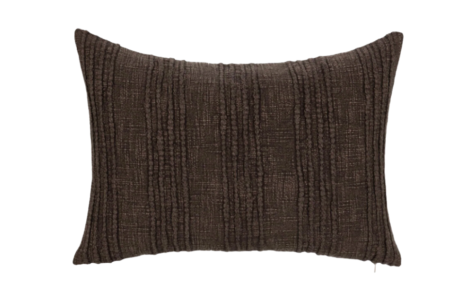Ganache Brown Lumbar Pillow
