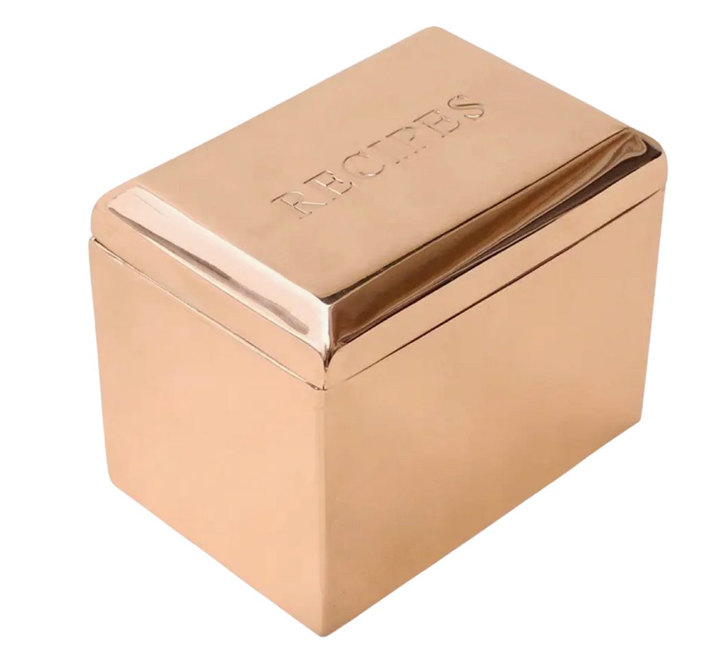 Copper Recipe Box