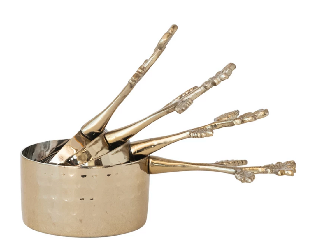 Stainless Steel & Cast Aluminum Measuring Cups, Set of 4