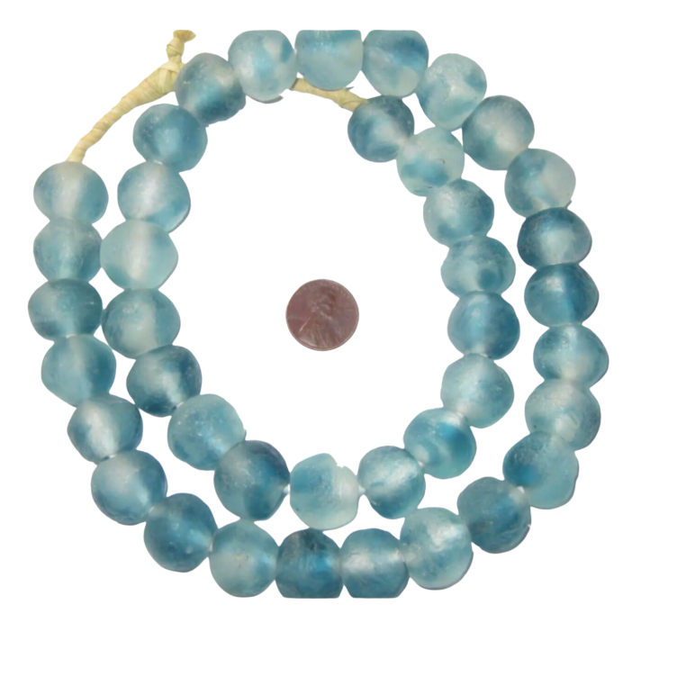 Blue Wave Marine Recycled Glass Beads