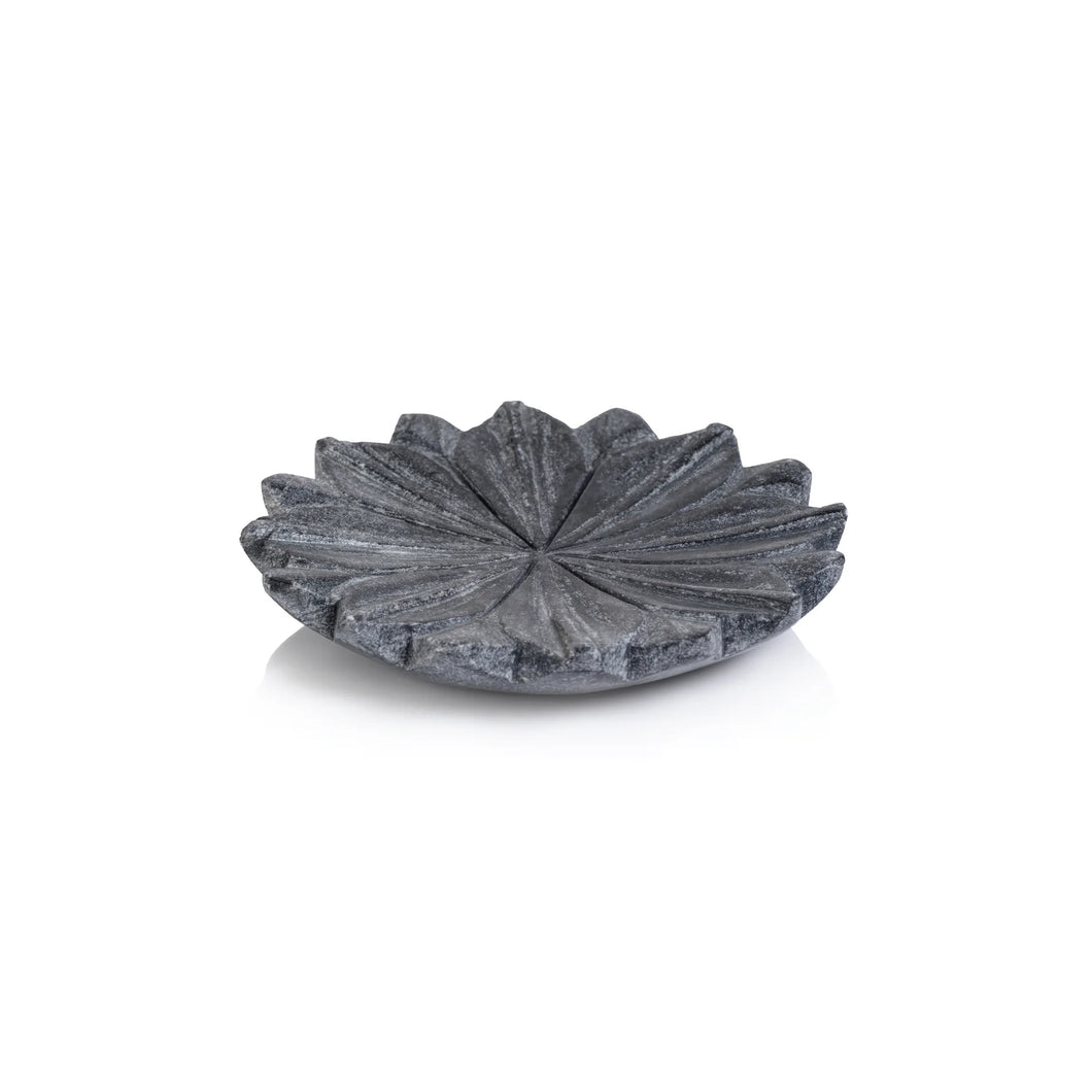 Lotus Marble Dish-Gray