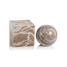 Load image into Gallery viewer, Arabescato Marble Bookend - Ball
