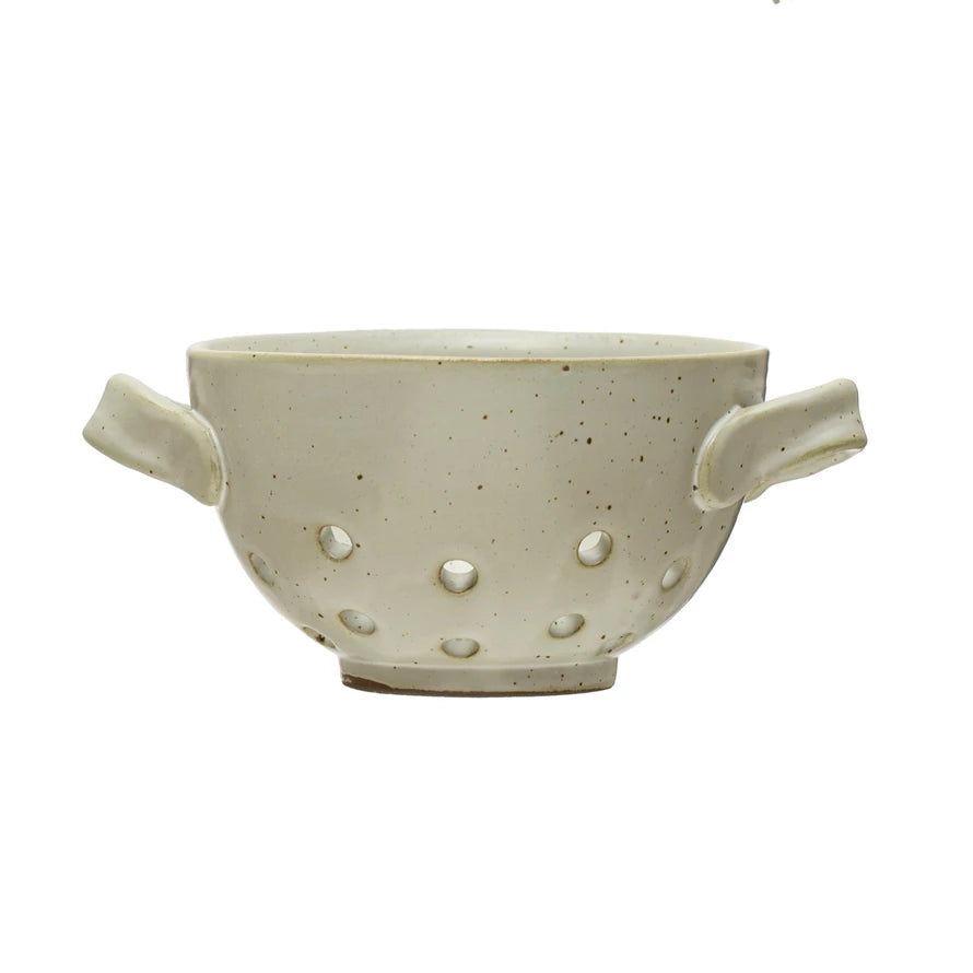 Stoneware Berry Bowl with Handles