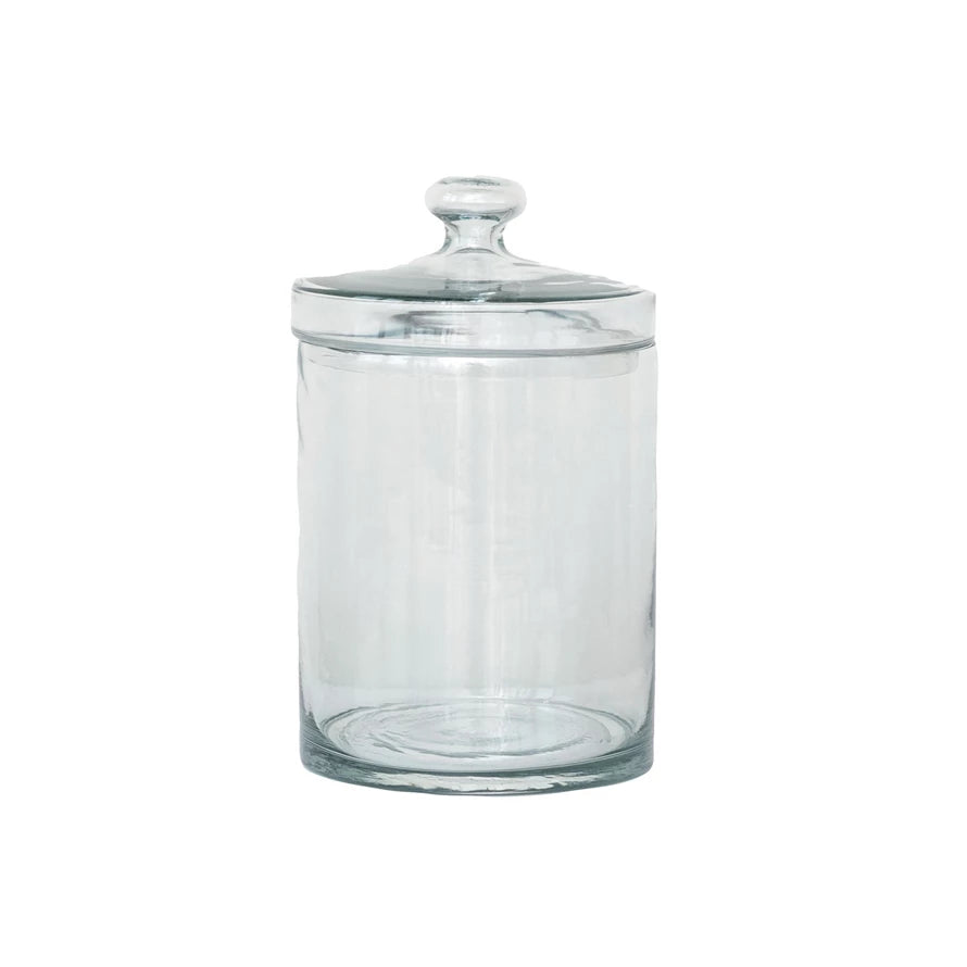 Glass Lidded Jar-Large