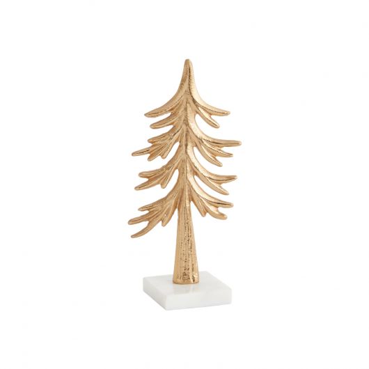 Gold Metal Tree with Marble Base-Small