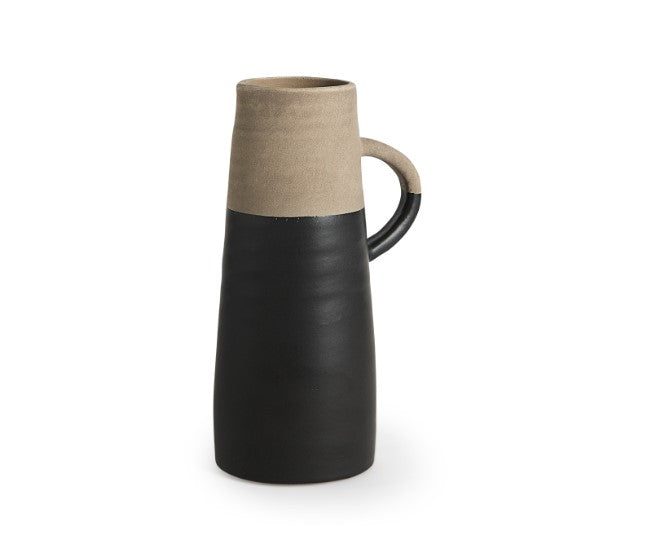 Ceramic two-toned pitcher
