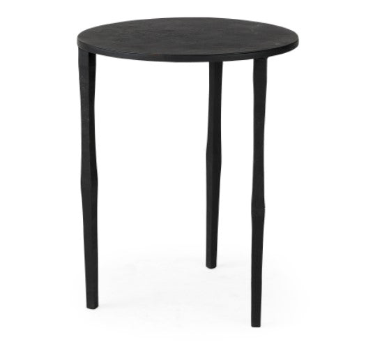 Ebony Iron Side Table-Local Pickup Only