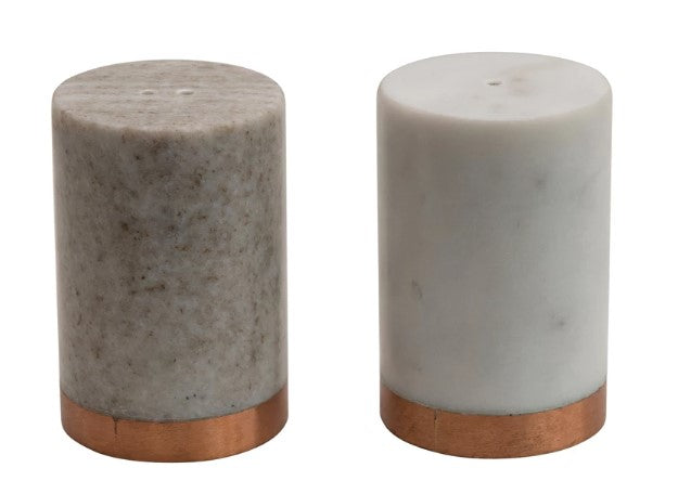 Marble Salt and Pepper Shakers-Set of 2