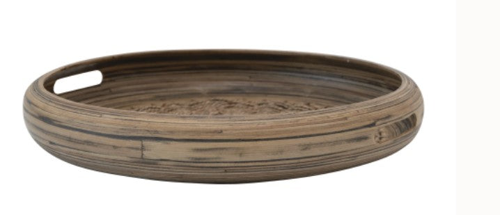 Hand-made bamboo and seagrass tray
