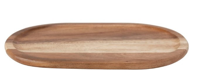 Suar oval wood tray