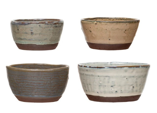 Stoneware bowls-set of 4