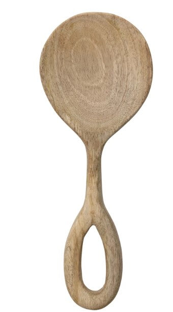 Hand-carved mango wood spoon