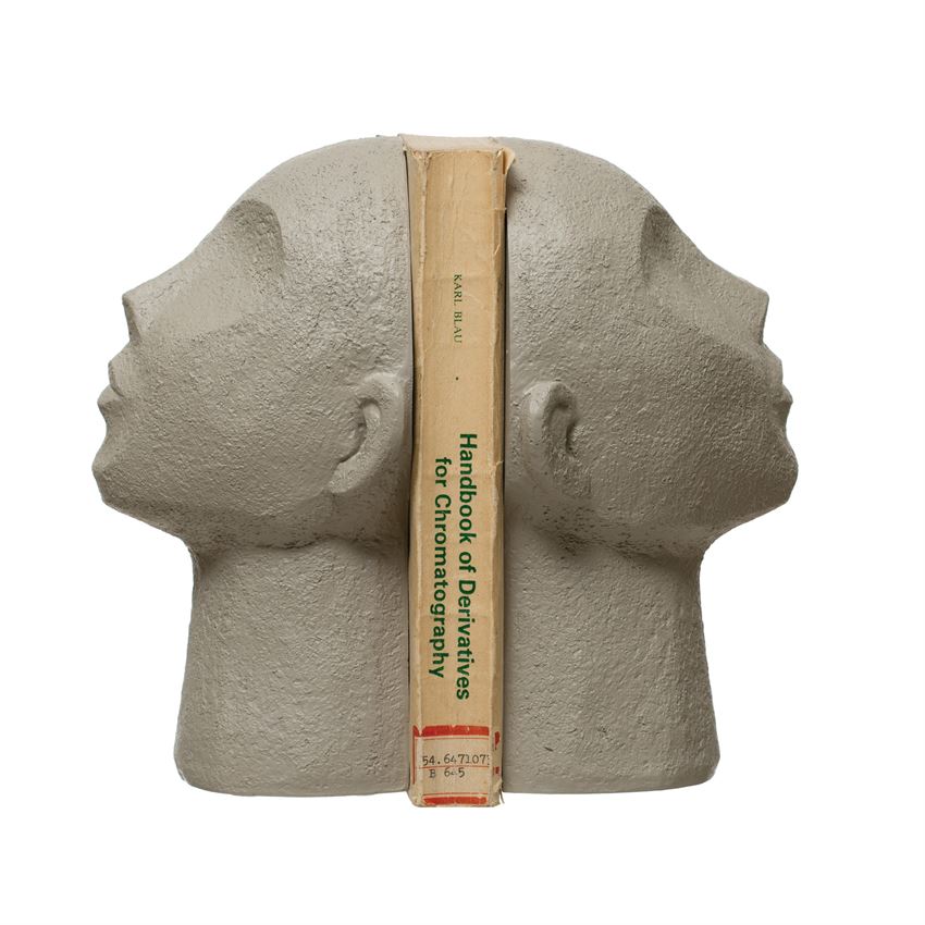 Human Bust Bookends-Set of 2